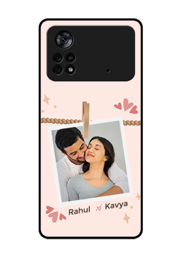 Poco X4 Pro 5G Custom Glass Phone Case - Forever and ever love Design