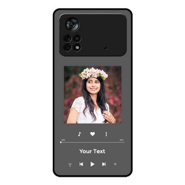 Poco X4 Pro 5G Custom Glass Mobile Case - Play The Music Design