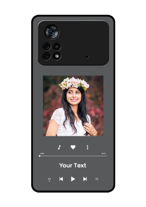 Poco X4 Pro 5G Custom Glass Mobile Case - Play The Music Design
