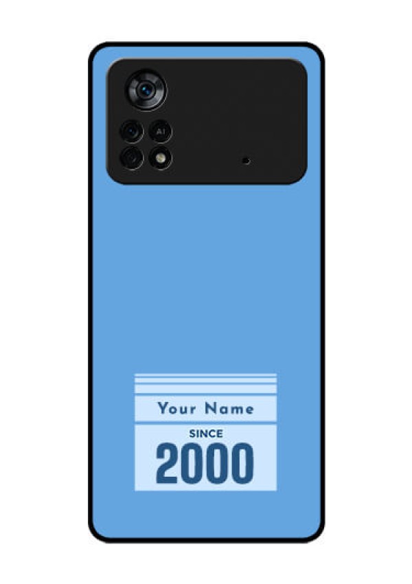 Poco X4 Pro 5G Custom Glass Mobile Case - Custom Year of birth Design