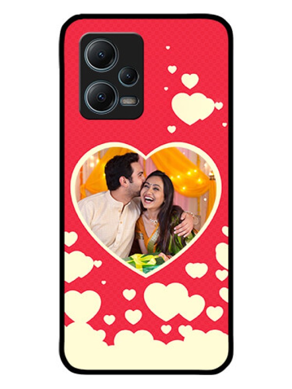 Custom Poco X5 5G Custom Glass Mobile Case - Love Symbols Phone Cover Design
