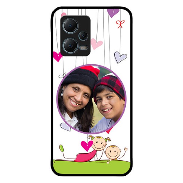 Poco X5 5G Photo Printing on Glass Case - Cute Kids Phone Case Design Poco X5 5G Photo Printing on Glass Case - Cute Kids Phone Case Design