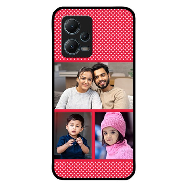 Poco X5 5G Personalized Glass Phone Case - Bulk Pic Upload Design