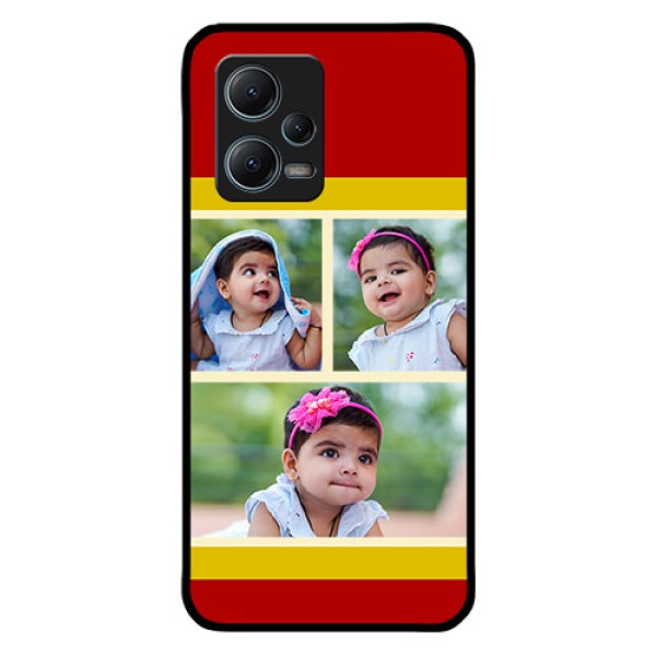 Poco X5 5G Custom Glass Mobile Case - Multiple Pic Upload Design