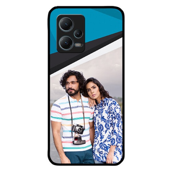 Poco X5 5G Photo Printing on Glass Case - Simple Pattern Photo Upload Design Poco X5 5G Photo Printing on Glass Case - Simple Pattern Photo Upload Design