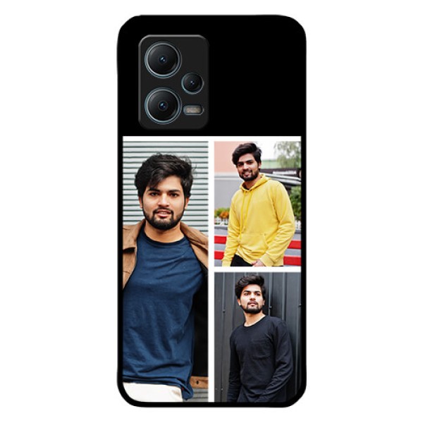 Poco X5 5G Photo Printing on Glass Case - Upload Multiple Picture Design Poco X5 5G Photo Printing on Glass Case - Upload Multiple Picture Design