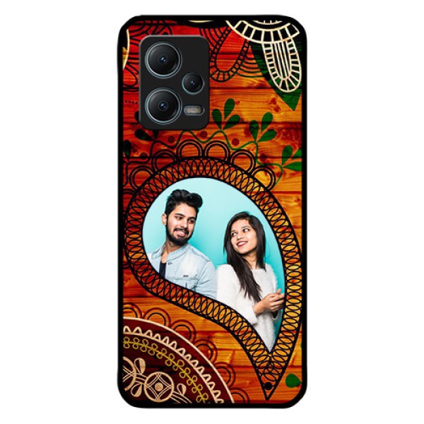 Poco X5 5G Personalized Glass Phone Case - Abstract Colorful Design Poco X5 5G Personalized Glass Phone Case - Abstract Colorful Design