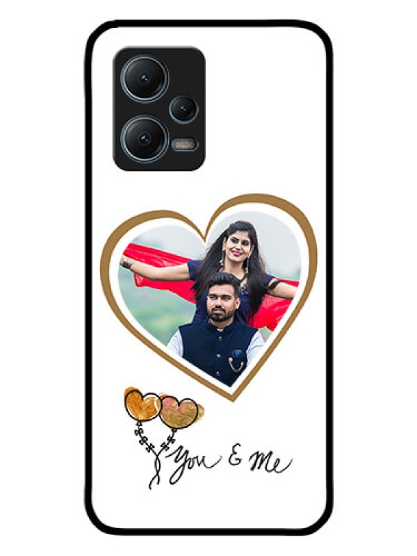Custom Poco X5 5G Custom Glass Mobile Case - You & Me Design