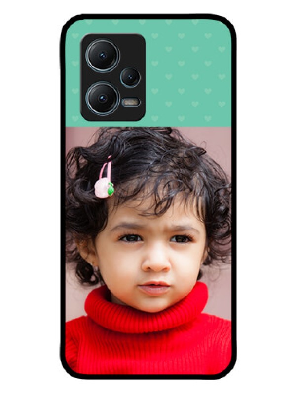 Custom Poco X5 5G Custom Glass Phone Case - Lovers Picture Design