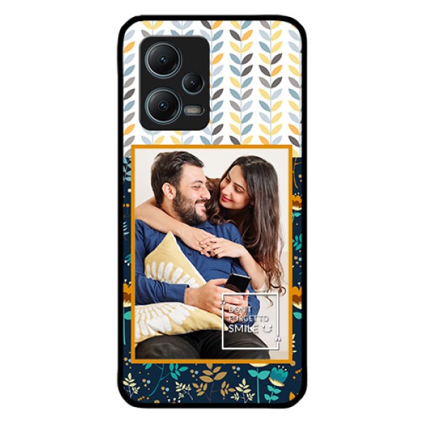 Poco X5 5G Custom Glass Mobile Case - Pattern Design