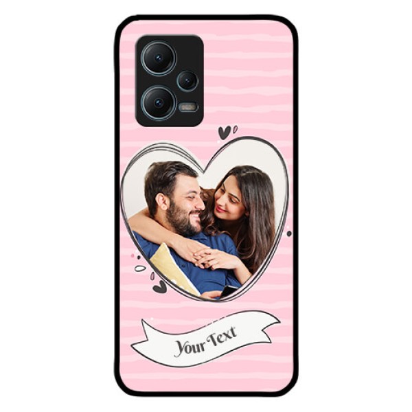 Poco X5 5G Custom Glass Phone Case - Vintage Heart Design