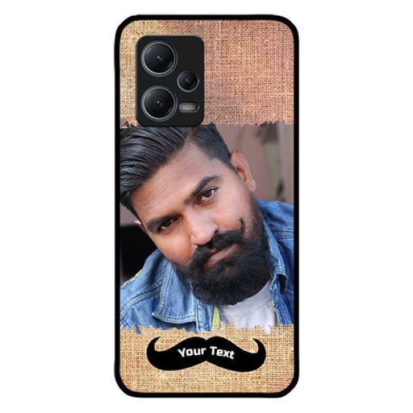 Poco X5 5G Personalized Glass Phone Case - with Texture Design