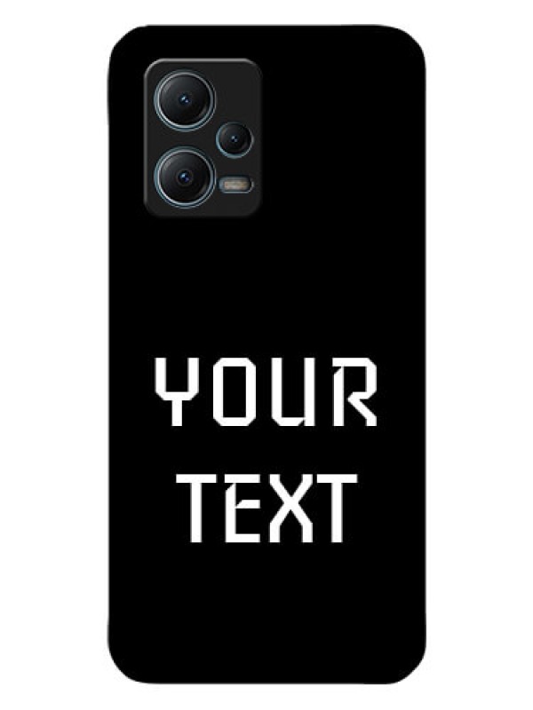 Custom Poco X5 5G Your Name on Glass Phone Case