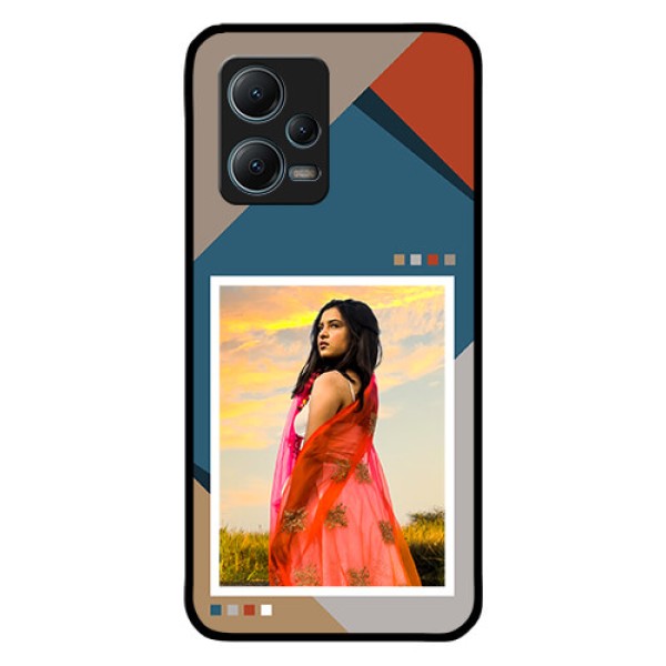 Poco X5 5G Personalized Glass Phone Case - Retro color pallet Design Poco X5 5G Personalized Glass Phone Case - Retro color pallet Design