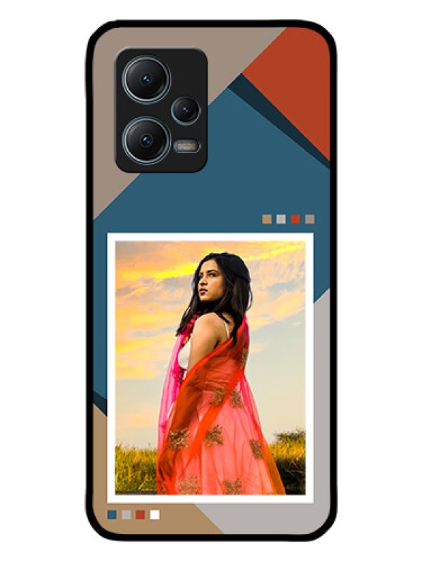 Custom Poco X5 5G Personalized Glass Phone Case - Retro color pallet Design