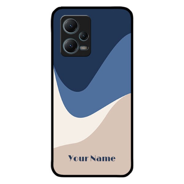 Poco X5 5G Custom Glass Phone Case - Abstract Drip Art Design