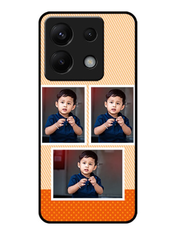 Custom Poco X6 5G Custom Glass Phone Case - Bulk Photos Upload Design