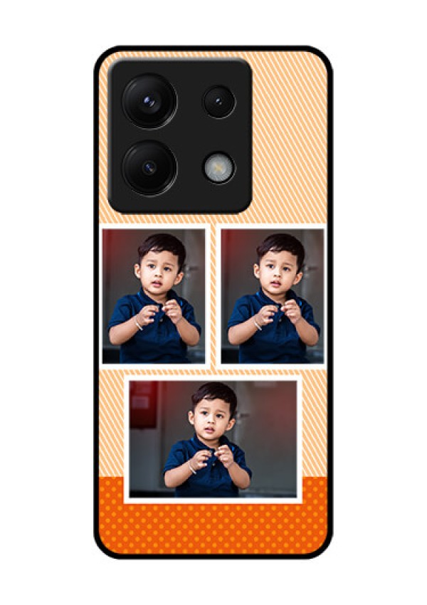 Poco X6 5G Custom Glass Phone Case - Bulk Photos Upload Design