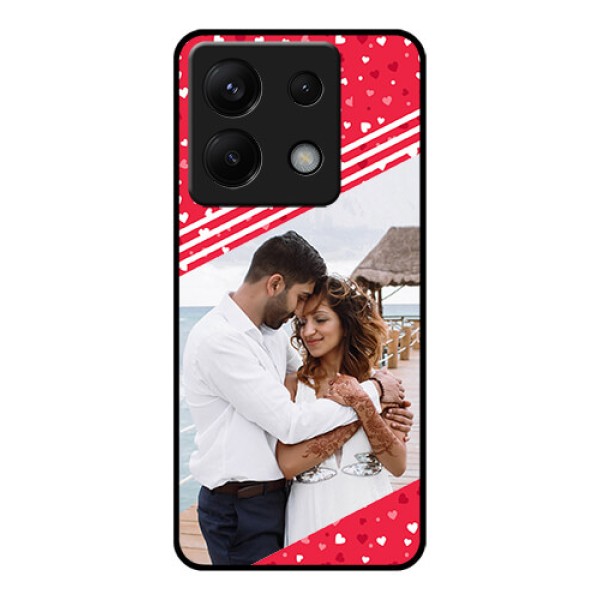 Poco X6 5G Custom Glass Phone Case - Valentines Gift Design