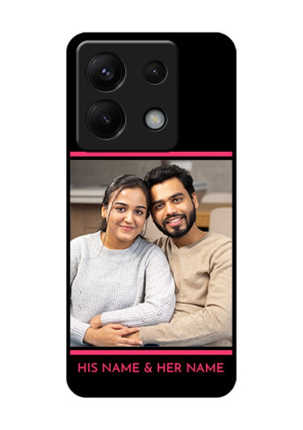 Poco X6 5G Custom Glass Phone Case - With Add Text Design