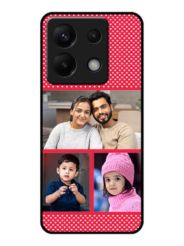 Custom Poco X6 5G Custom Glass Phone Case - Bulk Photo Upload Design