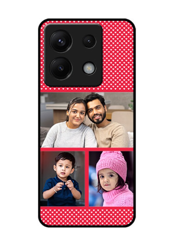 Poco X6 5G Custom Glass Phone Case - Bulk Photo Upload Design