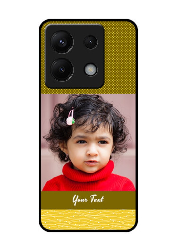 Poco X6 5G Custom Glass Phone Case - Simple Green Color Design