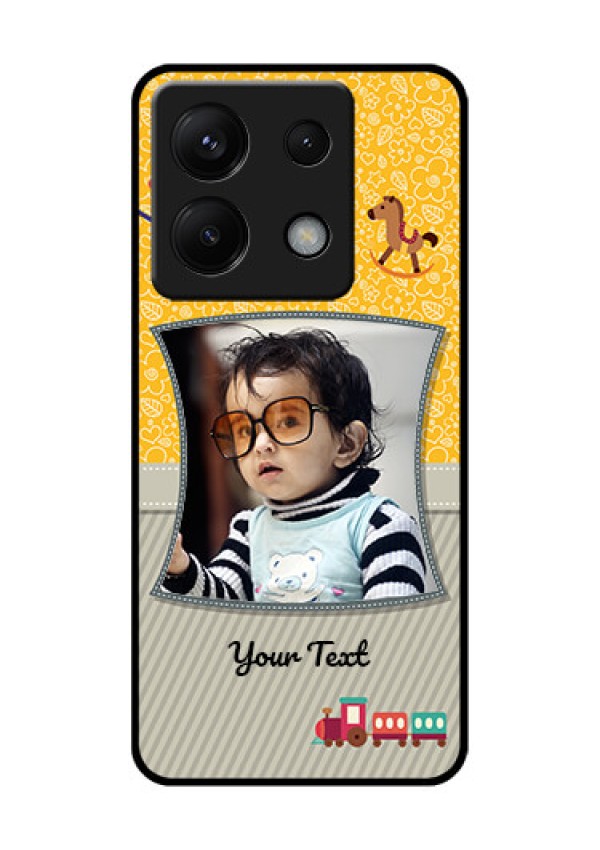 Poco X6 5G Custom Glass Phone Case - Baby Picture Upload Design