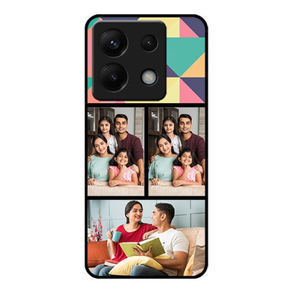 Poco X6 5G Custom Glass Phone Case - Bulk Pic Upload Design