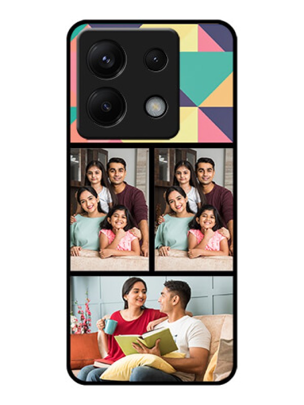 Custom Poco X6 5G Custom Glass Phone Case - Bulk Pic Upload Design