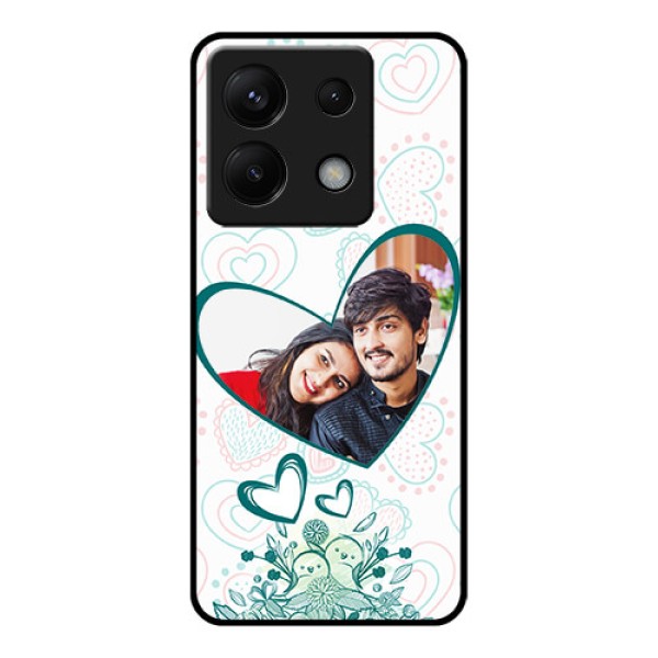 Poco X6 5G Custom Glass Phone Case - Premium Couple Design