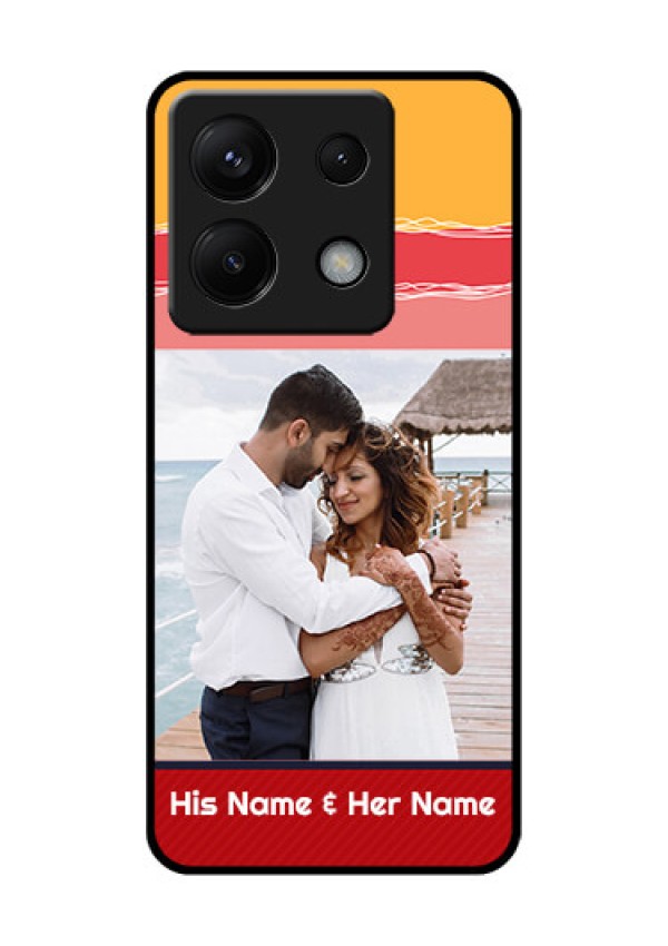 Poco X6 5G Custom Glass Phone Case - Colorful Case Design