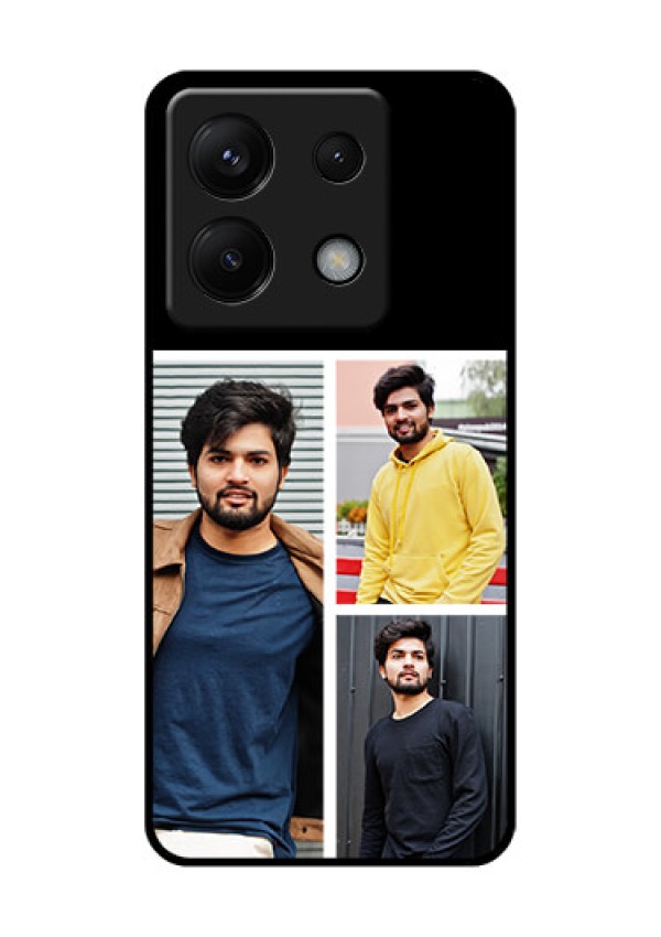 Poco X6 5G Custom Glass Phone Case - Upload Multiple Picture Design
