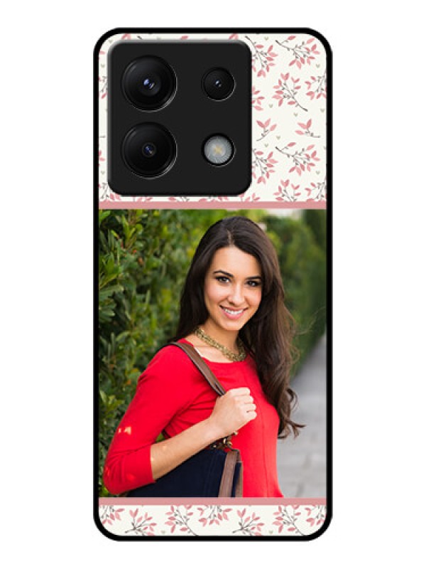 Custom Poco X6 5G Custom Glass Phone Case - Stunning Floral Design