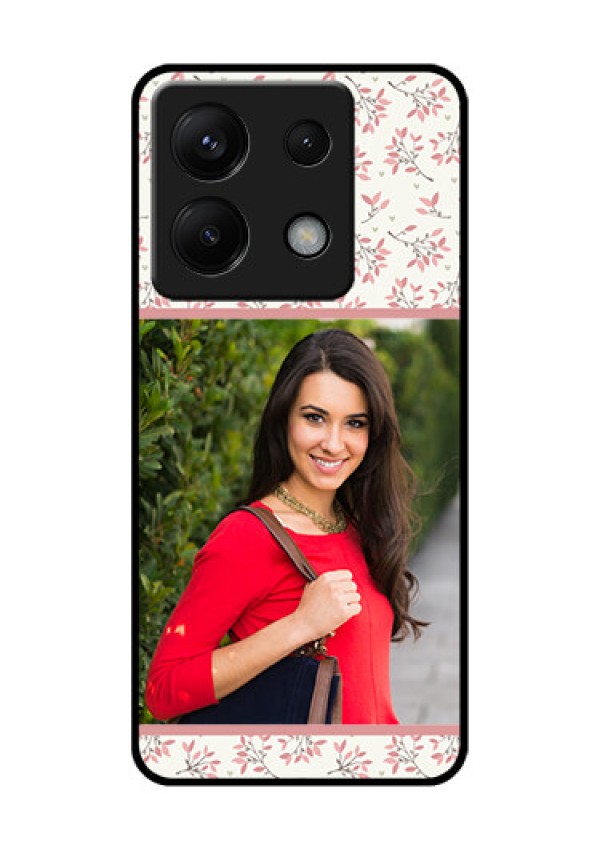 Poco X6 5G Custom Glass Phone Case - Stunning Floral Design