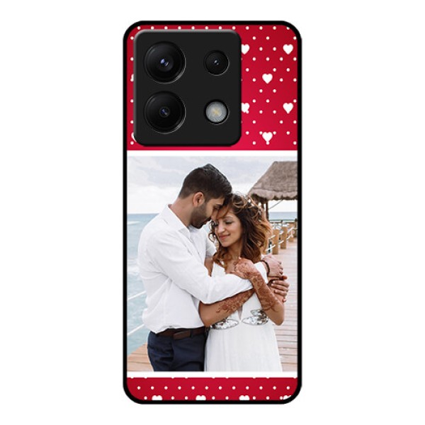 Poco X6 5G Custom Glass Phone Case - Hearts Mobile Case Design Poco X6 5G Custom Glass Phone Case - Hearts Mobile Case Design