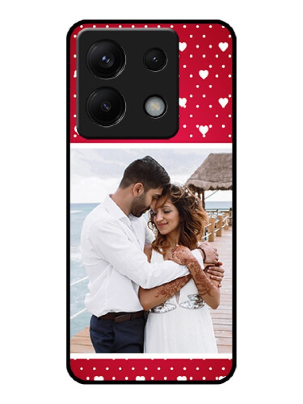Custom Poco X6 5G Custom Glass Phone Case - Hearts Mobile Case Design