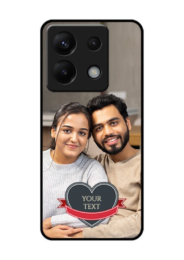 Poco X6 5G Custom Glass Phone Case - Just Married Couple Design