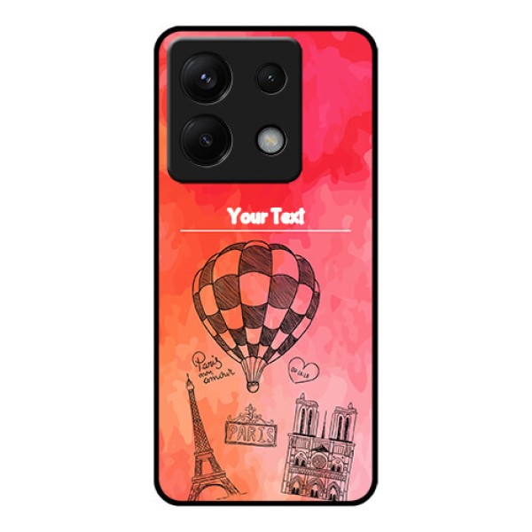 Poco X6 5G Custom Glass Phone Case - Paris Theme Design