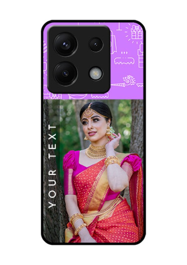 Poco X6 5G Custom Glass Phone Case - Birthday Icons Design