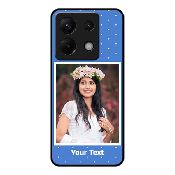 Poco X6 5G Custom Glass Phone Case - Polka Dots Design