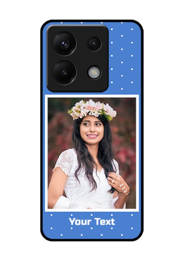Poco X6 5G Custom Glass Phone Case - Polka Dots Design
