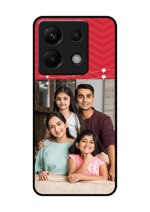 Poco X6 5G Custom Glass Phone Case - Happy Family Design