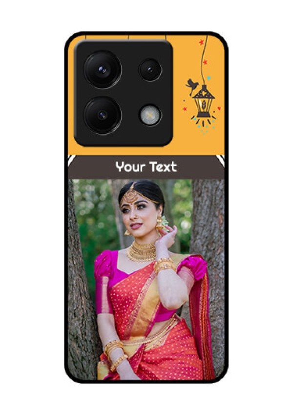 Poco X6 5G Custom Glass Phone Case - With Family Picture And Icons