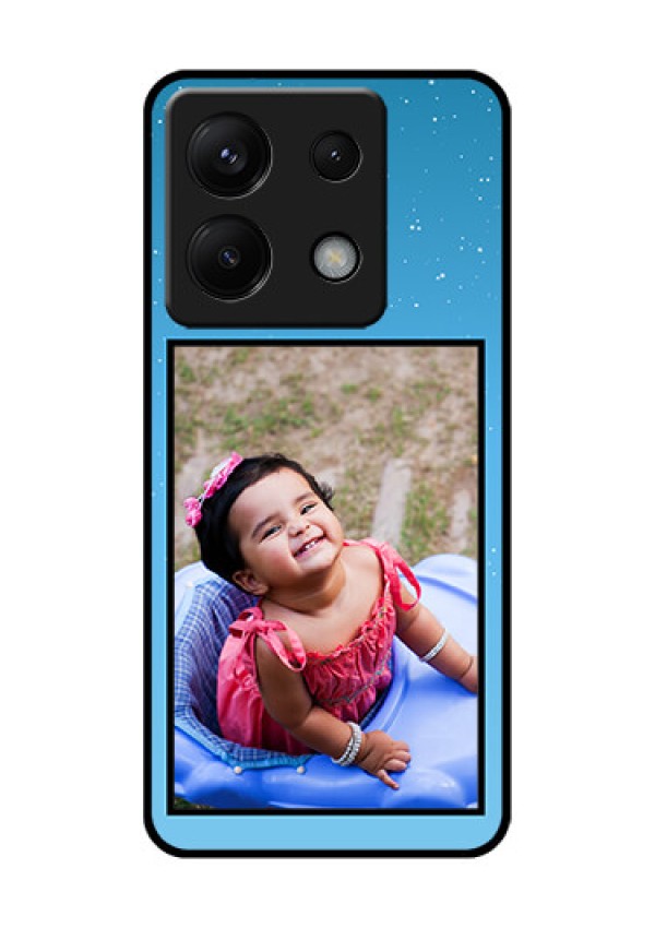 Poco X6 5G Custom Glass Phone Case - Wave Pattern Colorful Design