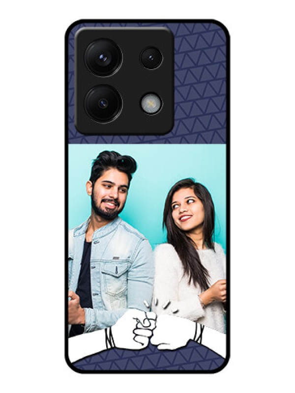 Custom Poco X6 5G Custom Glass Phone Case - With Best Friends Design