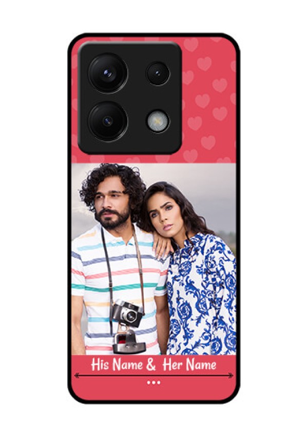 Poco X6 5G Custom Glass Phone Case - Simple Love Design