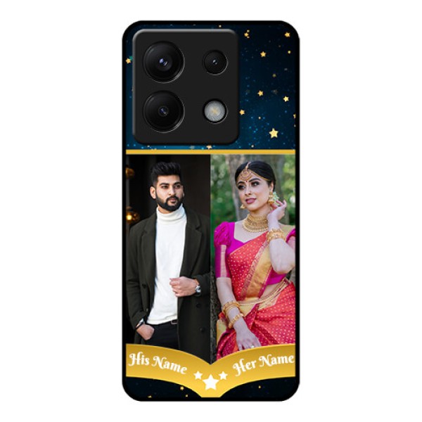 Poco X6 5G Custom Glass Phone Case - Galaxy Stars Backdrop Design Poco X6 5G Custom Glass Phone Case - Galaxy Stars Backdrop Design
