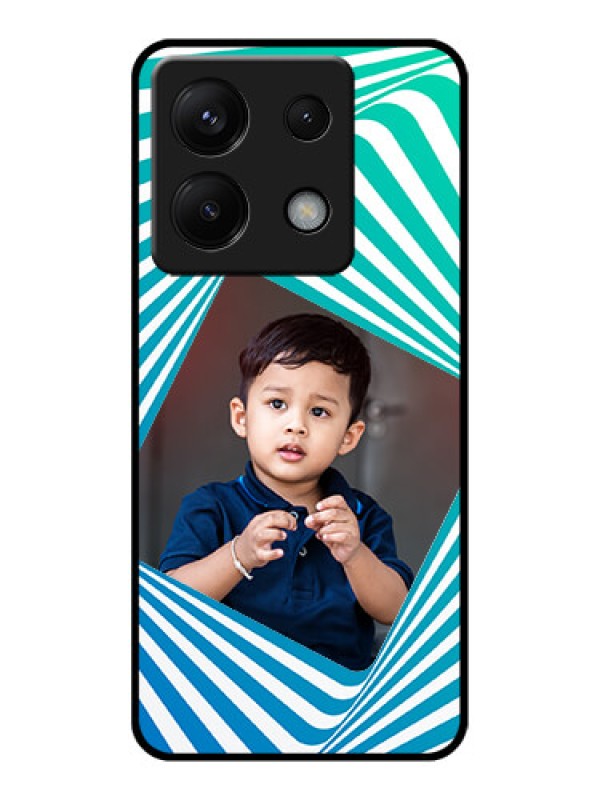 Custom Poco X6 5G Custom Glass Phone Case - Abstract Spiral Design