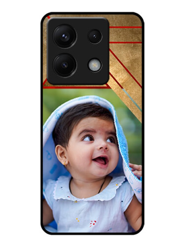 Custom Poco X6 5G Custom Glass Phone Case - Gradient Abstract Texture Design